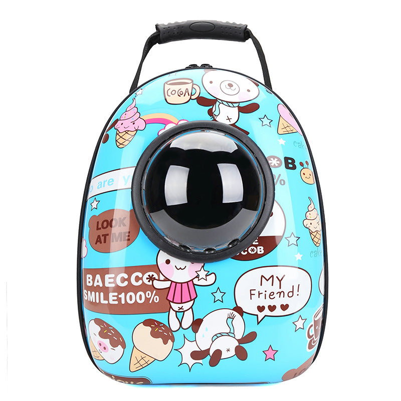 Space Capsule Pet Carrier Backpack — Bubble Window for Cats & Small Dogs