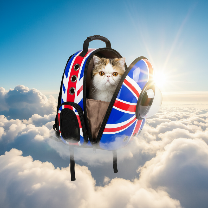 Space Capsule Pet Carrier Backpack — Bubble Window for Cats & Small Dogs