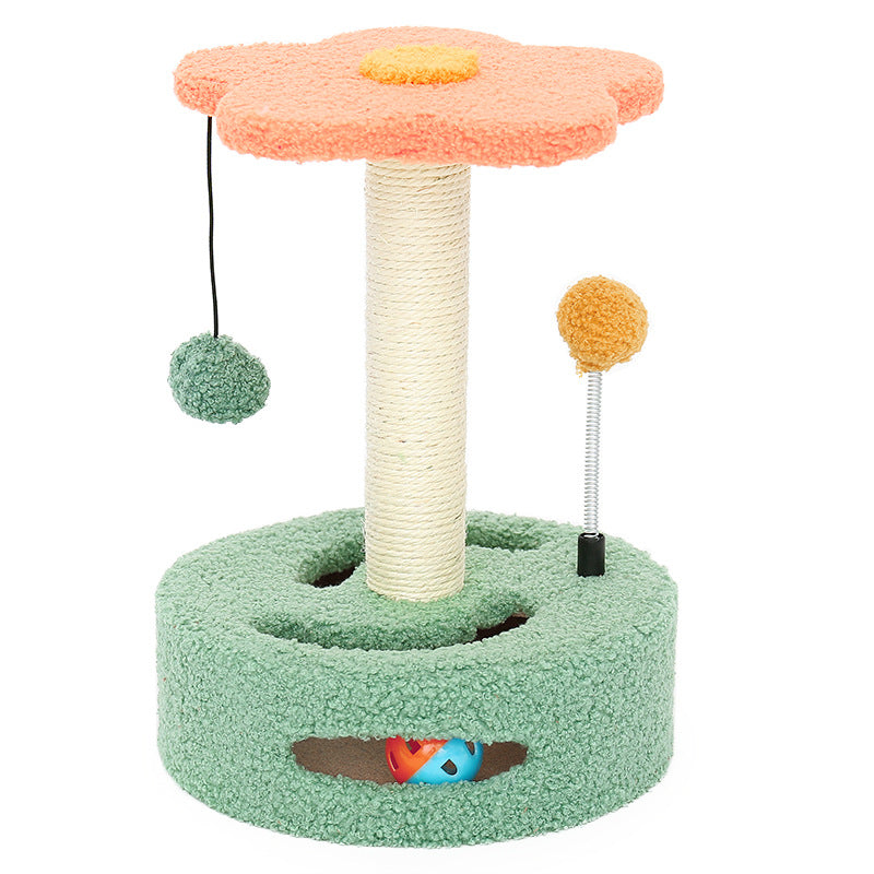 3-in-1 Cat Tower | Sisal Scratching Post, Cat House & Climbing Frame