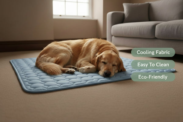 Ice Silk Cooling Mat for Dogs & Cats | Self-Cooling Summer Heat Relief Pad