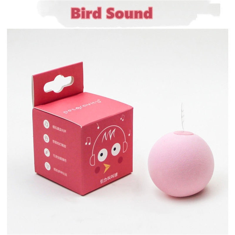 Interactive Cat Toy Ball | Touch-Activated Sound & Catnip Compatible