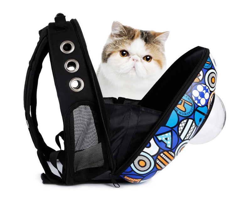 Space Capsule Pet Carrier Backpack — Bubble Window for Cats & Small Dogs