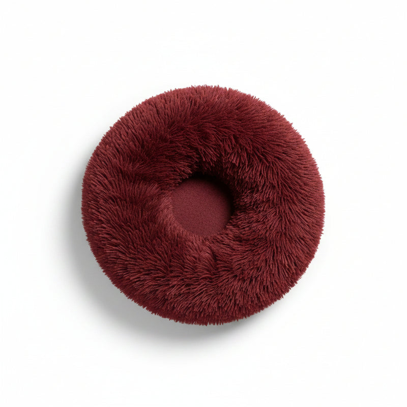 Fluffy Donut Bed for Dogs and Cats