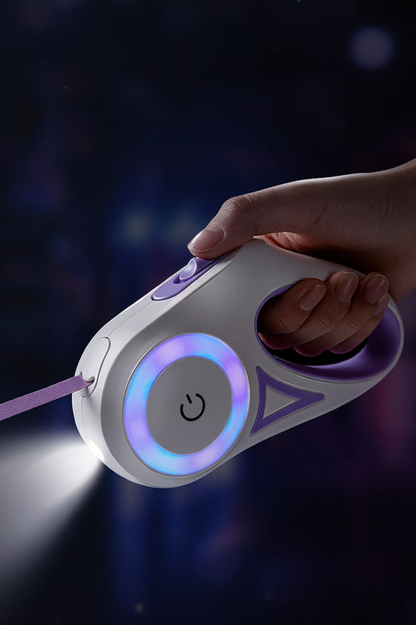 Premium LED Retractable Dog Leash with Auto-Brake | 5m ABS Cord