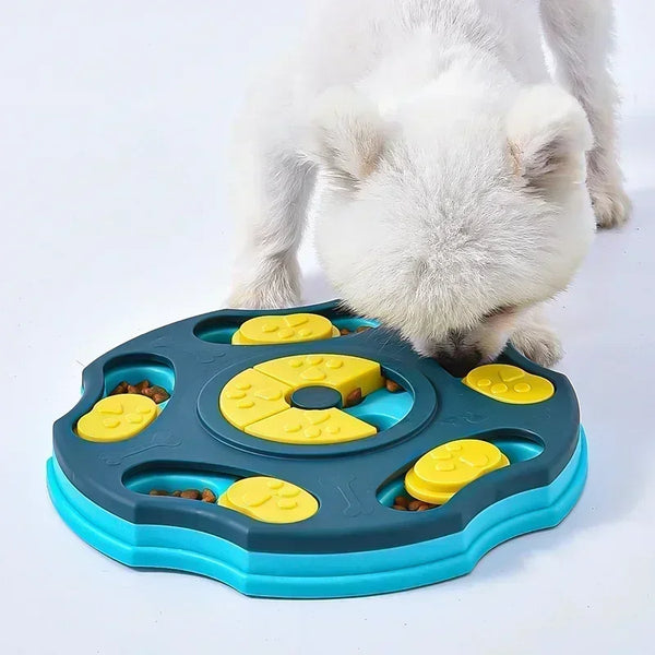 Interactive Dog Puzzle Feeder Bowl | Slow Eating Training Toy for Mental Stimulation