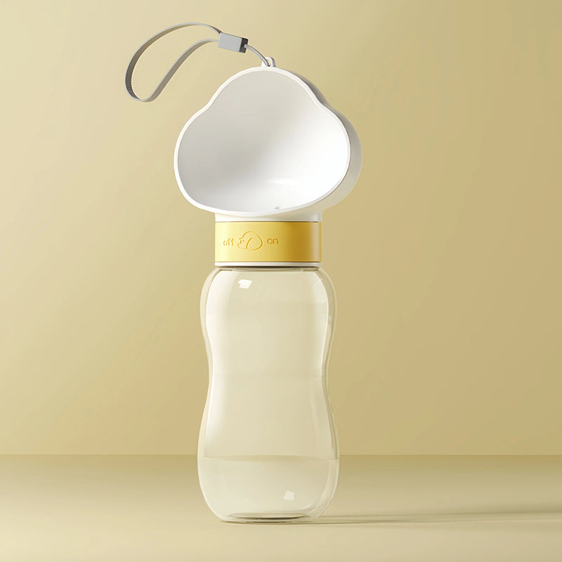 2-in-1 Portable Dog Water Bottle with Feeder Bowl