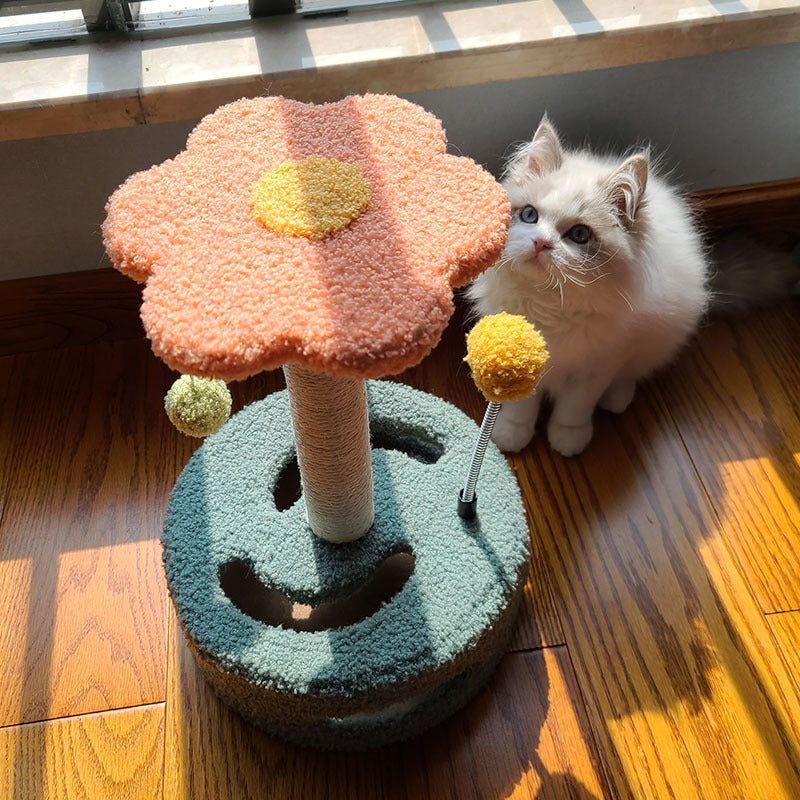 3-in-1 Cat Tower | Sisal Scratching Post, Cat House & Climbing Frame